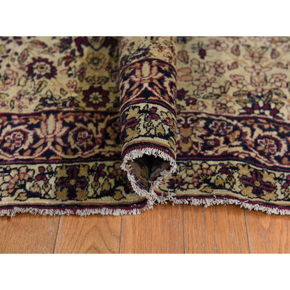 Antique Wool Hand Knotted Rug Red 10.10x15.3 -O078350