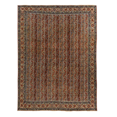 Antique Wool Hand Knotted Rug Red 7.0x10.4 -O078352