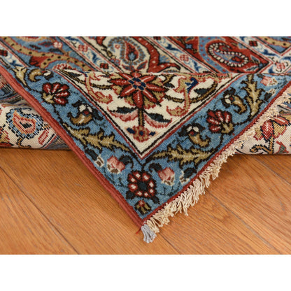 Antique Wool Hand Knotted Rug Red 7.0x10.4 -O078352