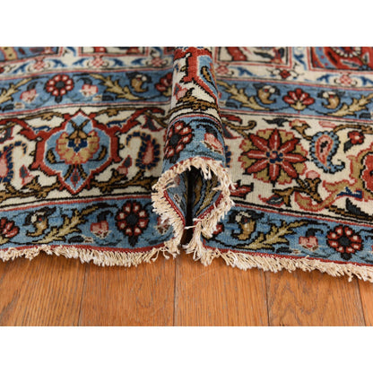 Antique Wool Hand Knotted Rug Red 7.0x10.4 -O078352