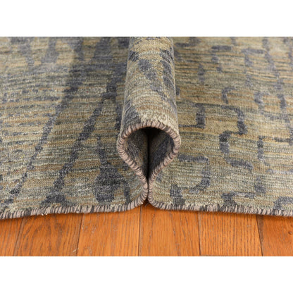 Modern and Contemporary Silk Hand Knotted Rug Grey 8.0x10.1 -O078354