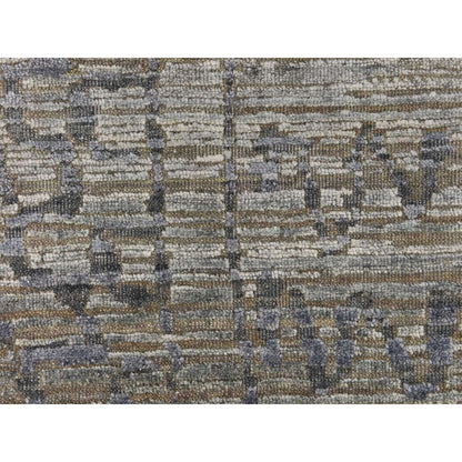Modern and Contemporary Silk Hand Knotted Rug Grey 8.0x10.1 -O078354