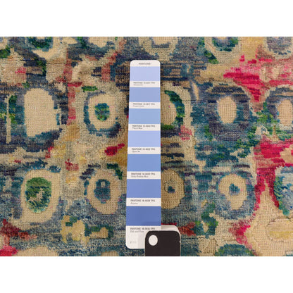 Modern and Contemporary Sari Silk Hand Knotted Rug Blue 2.0x3.2 -O078359