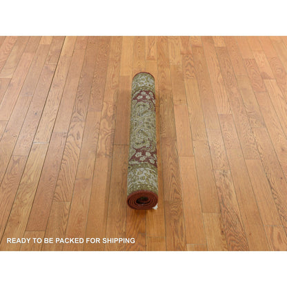 Fine Oriental Wool Hand Knotted Rug Red 3.1x5.0 -O078361