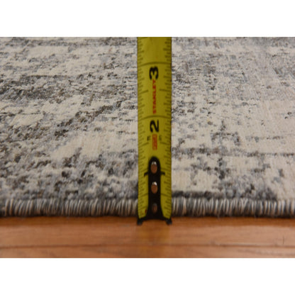 Modern and Contemporary Wool Hand Knotted Rug Grey 6.0x9.0 -O078390