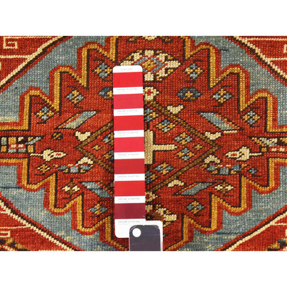 Antique Wool Hand Knotted Rug Red 3.10x5.7 -O078394
