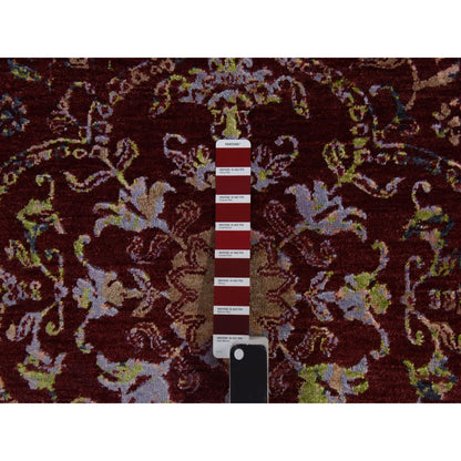Modern and Contemporary Wool & Silk Hand Knotted Rug Red 3.0x5.1 -O078397