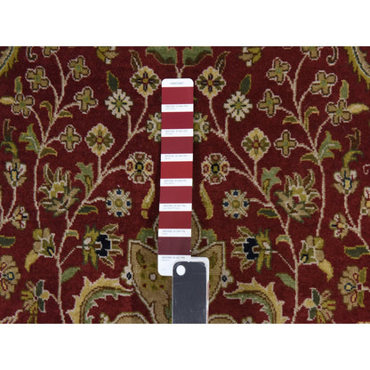 Fine Oriental Wool Hand Knotted Rug Red 3.0x5.0 -O078398
