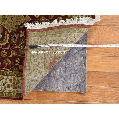 Fine Oriental Wool Hand Knotted Rug Red 3.0x5.0 -O078398