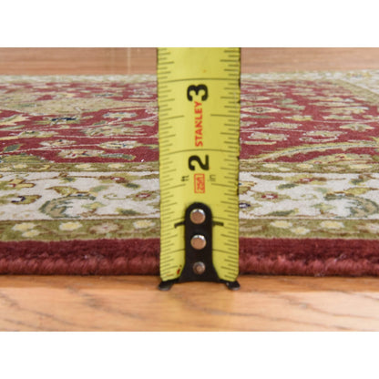 Fine Oriental Wool Hand Knotted Rug Red 3.0x5.0 -O078398