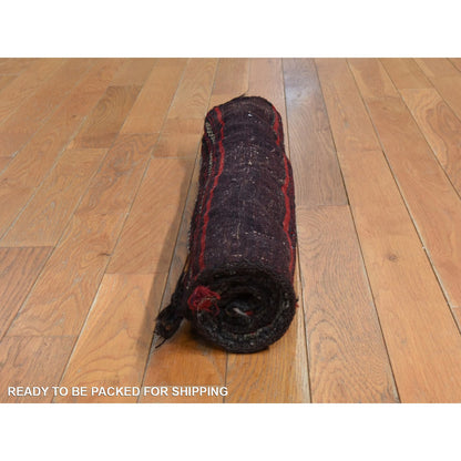 Antique Wool Hand Knotted Rug Red 2.4x2.4 -O078403