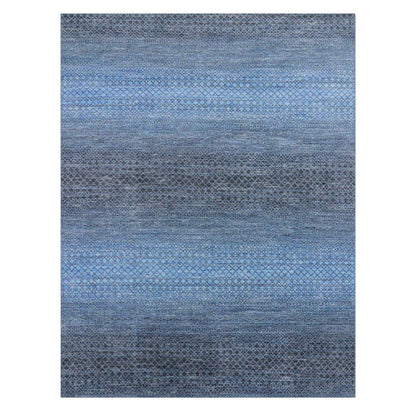 Modern and Contemporary Wool Hand Knotted Rug Grey No Border 8.0X10.3 -O079005