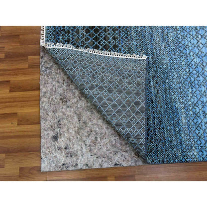 Modern and Contemporary Wool Hand Knotted Rug Grey No Border 8.0X10.3 -O079005