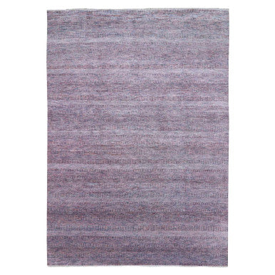 Modern and Contemporary Wool & Silk Hand Knotted Rug Red No Border 10.1X14.0 -O079112