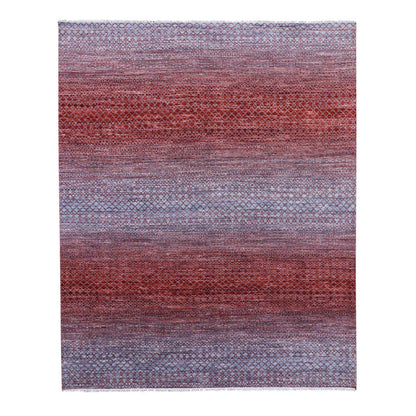 Modern and Contemporary Wool Hand Knotted Rug Red No Border 8.0X9.10 -O079164