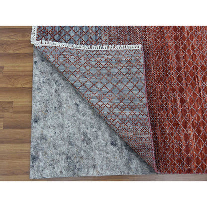 Modern and Contemporary Wool Hand Knotted Rug Red No Border 8.0X9.10 -O079164