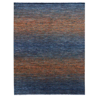 Modern and Contemporary Wool Hand Knotted Rug Orange No Border 8.2X10.5 -O079165