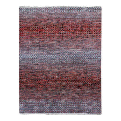 Modern and Contemporary Wool Hand Knotted Rug Red No Border 8.0X9.10 -O079188
