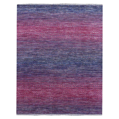 Modern and Contemporary Wool Hand Knotted Rug Pink No Border 8.1X10.2 -O079198