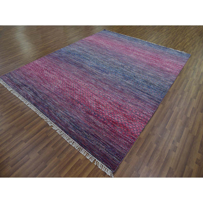 Modern and Contemporary Wool Hand Knotted Rug Pink No Border 8.1X10.2 -O079198