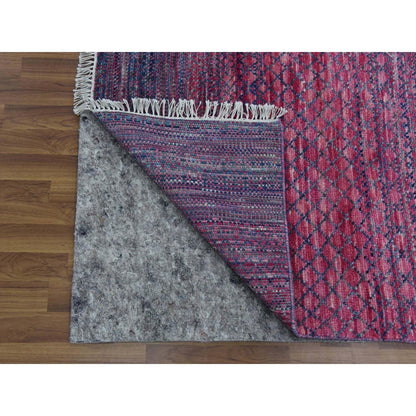 Modern and Contemporary Wool Hand Knotted Rug Pink No Border 8.1X10.2 -O079198