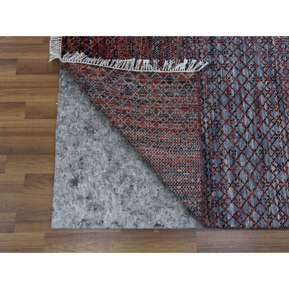 Modern and Contemporary Wool Hand Knotted Rug Red No Border 9.1X12.1 -O079238