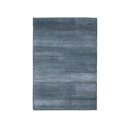 Modern and Contemporary Wool & Silk Hand Knotted Rug Grey 3.3x5.0 -O079253