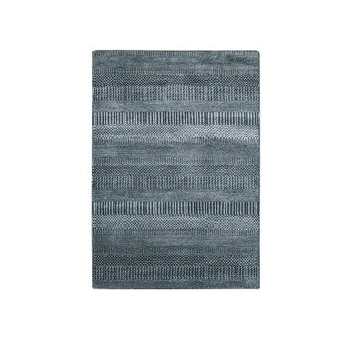Modern and Contemporary Wool & Silk Hand Knotted Rug Grey 3.3x5.1 -O079254