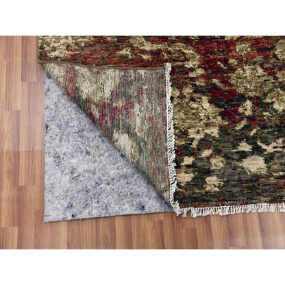 Modern and Contemporary Wool Hand Knotted Rug Brown No Border 9.1X11.10 -O079303