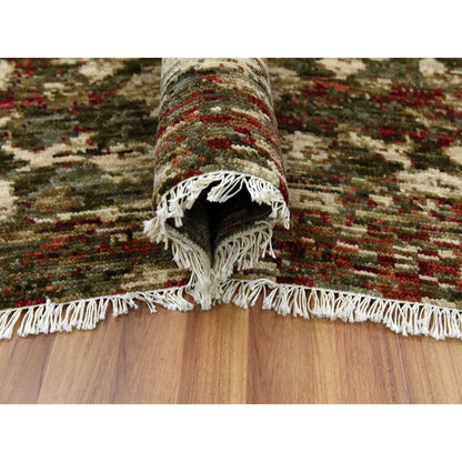 Modern and Contemporary Wool Hand Knotted Rug Brown No Border 9.1X11.10 -O079303