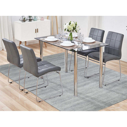 Modern and Contemporary Wool & Silk Hand Knotted Rug Grey No Border 8.0X10.3 -O079321