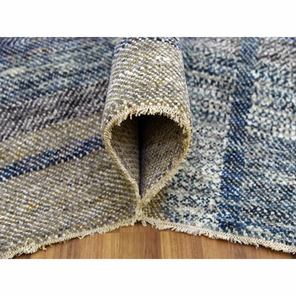 Modern and Contemporary Wool Hand Knotted Rug Brown No Border 8.2X10.2 -O079378