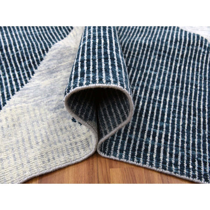 Modern and Contemporary Wool Hand Knotted Rug Grey No Border 11.10X15.2 -O079399
