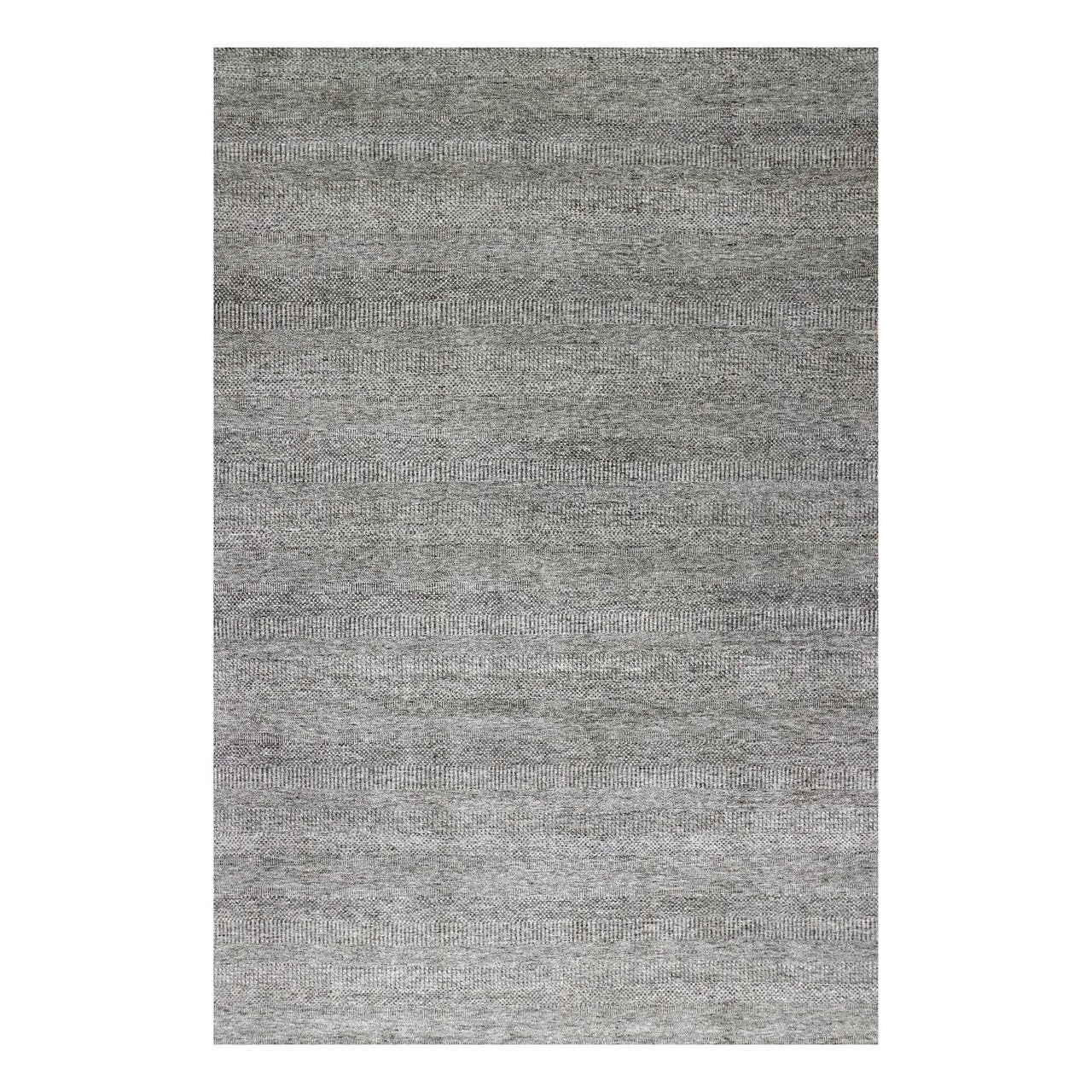 Gray 12'1" x 18'2" Modern and Contemporary Hand knotted Wool Rug - Sku: O079450