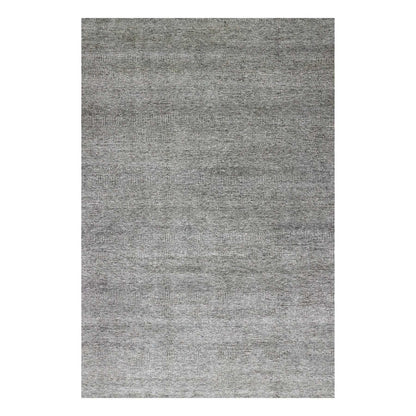 Modern and Contemporary Wool Hand Knotted Rug Grey No Border 12.1X18.2 -O079450