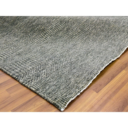 Modern and Contemporary Wool Hand Knotted Rug Grey 8.0x10.1 -O079453