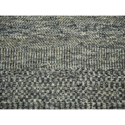 Modern and Contemporary Wool Hand Knotted Rug Grey 8.0x10.1 -O079453