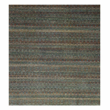 Modern and Contemporary Wool Hand Knotted Rug Brown No Border 12.0X12.0 -O079454
