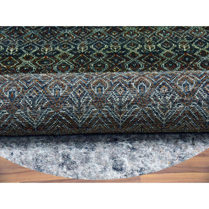 Modern and Contemporary Wool Hand Knotted Rug Brown No Border 9.10X9.10 -O079458