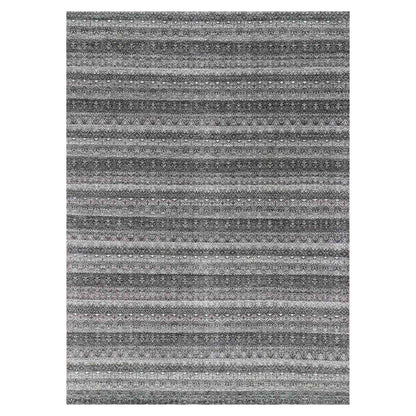Modern and Contemporary Wool Hand Knotted Rug Grey No Border 10.0X13.10 -O079459