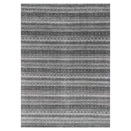 Modern and Contemporary Wool Hand Knotted Rug Grey No Border 10.0X13.10 -O079459