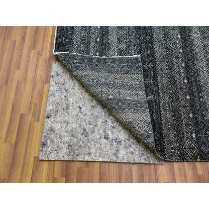 Modern and Contemporary Wool Hand Knotted Rug Grey No Border 10.0X10.0 -O079460