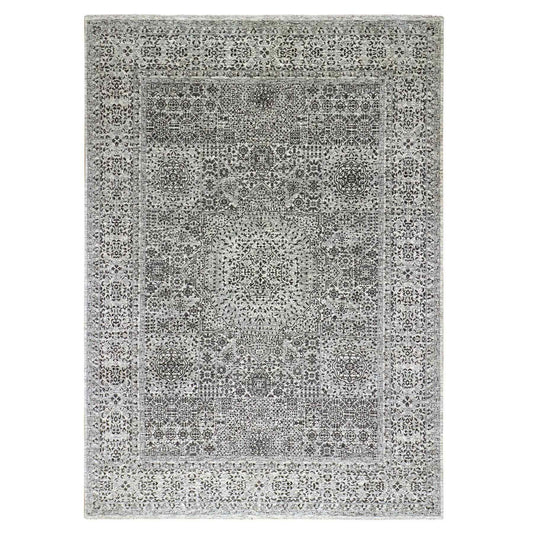 Mamluk Wool Hand Knotted Rug Ivory Ivory 10.0X14.0 -O079468