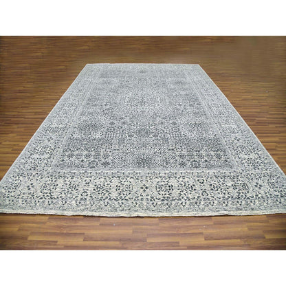 Mamluk Wool Hand Knotted Rug Ivory Ivory 10.0X14.0 -O079468