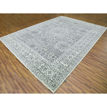 Mamluk Wool Hand Knotted Rug Ivory Ivory 10.0X14.0 -O079468