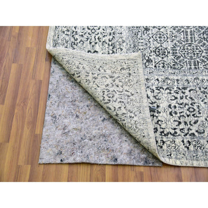 Mamluk Wool Hand Knotted Rug Ivory Ivory 10.0X14.0 -O079468