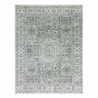 Mamluk Wool Hand Knotted Rug Ivory Ivory 9.1X12.0 -O079469
