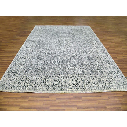 Mamluk Wool Hand Knotted Rug Ivory Ivory 9.1X12.0 -O079469
