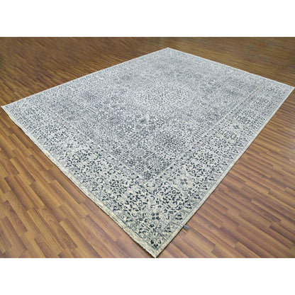 Mamluk Wool Hand Knotted Rug Ivory Ivory 9.1X12.0 -O079469