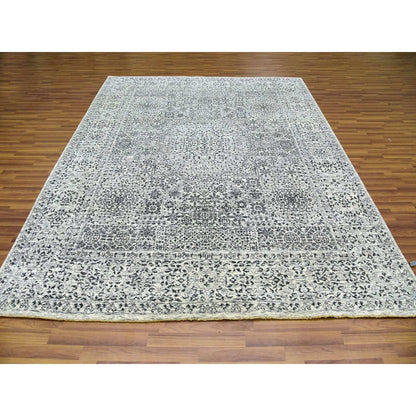 Mamluk Wool Hand Knotted Rug Ivory Ivory 8.0X9.10 -O079471